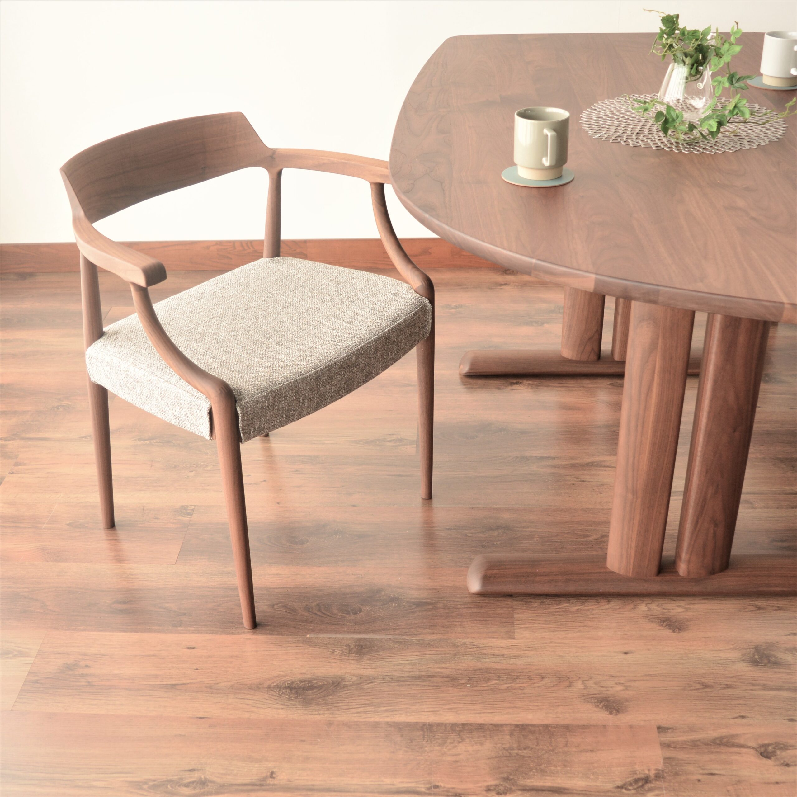 シラカワ SHIRAKAWA木製ブラウン長方形テーブル 1800サイズ 溜め込む 