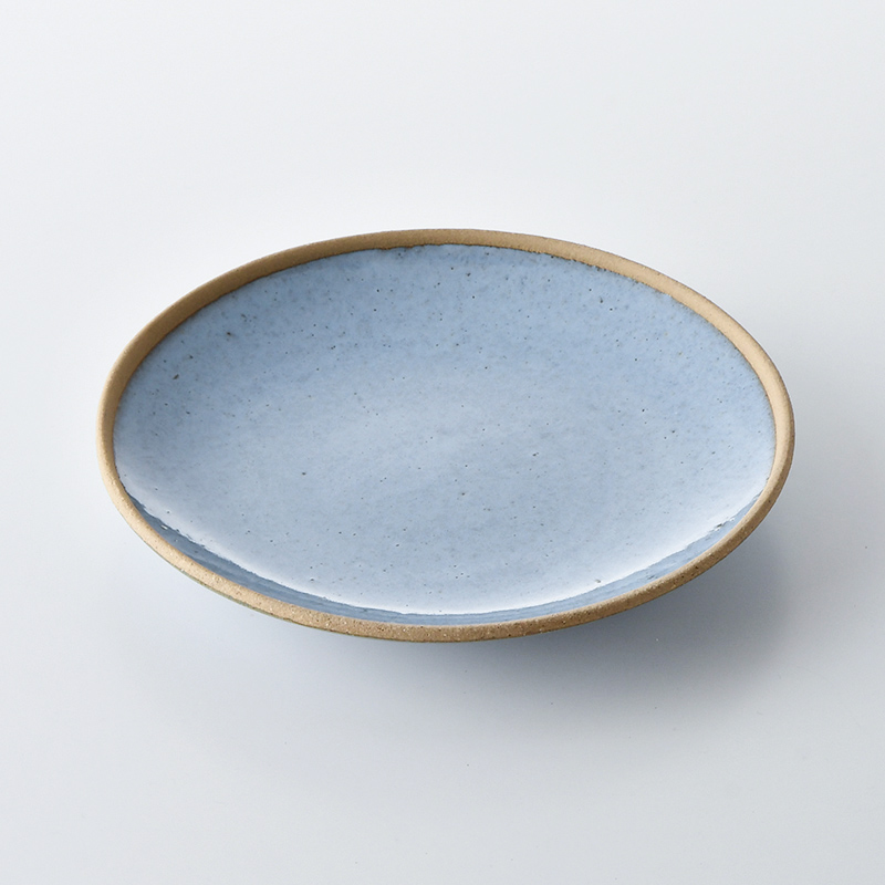 テラコッタ・BLUE<br />
8寸皿