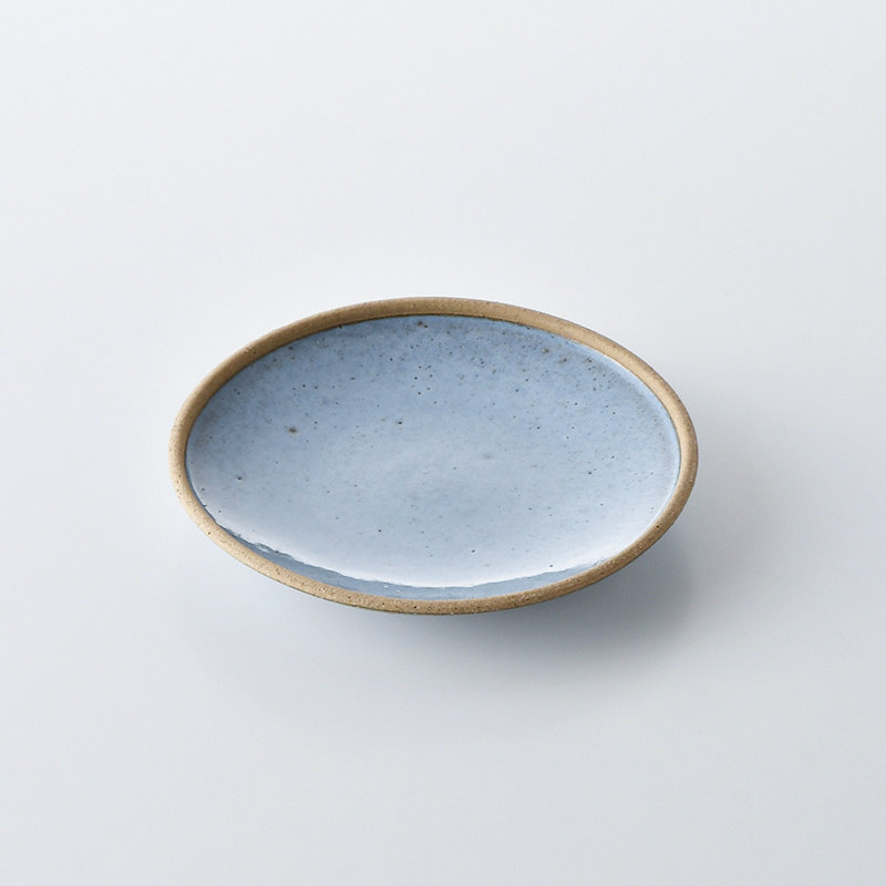 テラコッタ・BLUE<br />
6寸皿